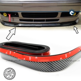 SPOILER Alerón Adhesivo Compatible Con INFINITI, efecto FIBRA de CARBONO LABIO parachoques LIP o Faldones Laterales en EPDM flexible