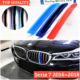 3x Grille COVER STRIPES in Colors M Sport for BMW 7 SERIES (G11 G12) 2015-