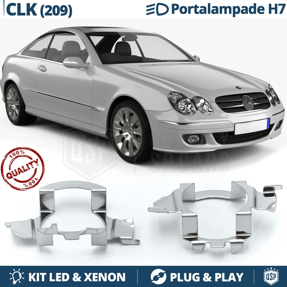 2X Adaptatores del Retenedor Soporte Bombilla para Montaje KIT LED H7 para MERCEDES CLK W209 (02-10) 2X Adaptatores del Retenedor Soporte Bombilla para Montaje KIT LED H7 para MERCEDES CLK W209 (02-10)