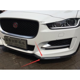 SPOILER Alerón Adhesivo Compatible Con JAGUAR, efecto FIBRA de CARBONO LABIO parachoques LIP o Faldones Laterales en EPDM flexible