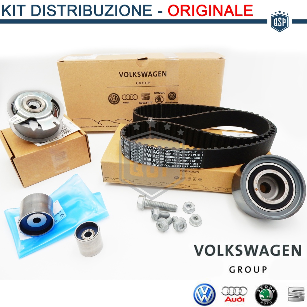 KIT Correa de Distribución ORIGINAL AUDI A5 (8F / 8T) 2.0 TDI 2008-2017 , Remplazo Original Audi KIT Correa de Distribución ORIGINAL AUDI A5 (8F / 8T) 2.0 TDI 2008-2017 , Remplazo Original Audi