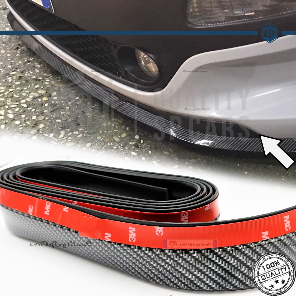 SPOILER Alerón Adhesivo Comaptible Con LANCIA, efecto FIBRA de CARBONO LABIO parachoques LIP o Faldones Laterales en EPDM flexible SPOILER Alerón Adhesivo Comaptible Con LANCIA, efecto FIBRA de CARBONO LABIO parachoques LIP o Faldones Laterales en EPDM flexible