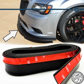 SPOILER Alerón Adhesivo PARA LANCIA THEMA, LABIO parachoques LIP o Faldones Laterales en EPDM NEGRO flexible