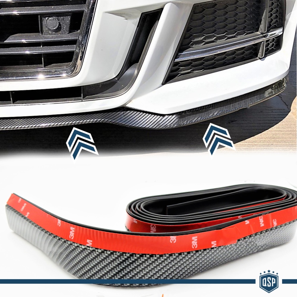 SPOILER Alerón Adhesivo Compatible Con LOTUS, efecto FIBRA de CARBONO LABIO parachoques LIP o Faldones Laterales en EPDM flexible SPOILER Alerón Adhesivo Compatible Con LOTUS, efecto FIBRA de CARBONO LABIO parachoques LIP o Faldones Laterales en EPDM flexible