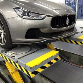 SPOILER Alerón Adhesivo Compatible Con MASERATI, efecto FIBRA de CARBONO LABIO parachoques LIP o Faldones Laterales en EPDM flexible