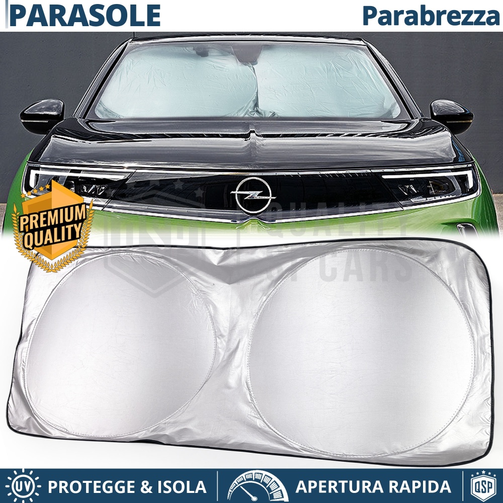 Car Sunshade for Opel Mokka A for Indoor Windshield, Folding, with STEEL Structure