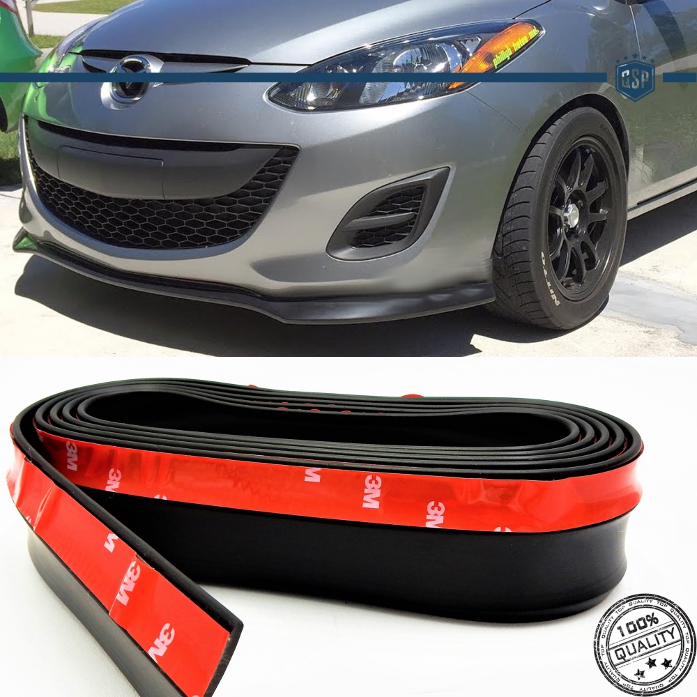 SPOILER Alerón Adhesivo PARA MAZDA 2 DE, LABIO parachoques LIP o Faldones Laterales en EPDM NEGRO flexible SPOILER Alerón Adhesivo PARA MAZDA 2 DE, LABIO parachoques LIP o Faldones Laterales en EPDM NEGRO flexible