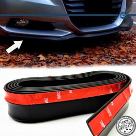 SPOILER Adesivo PER MAZDA 2 DJ, Lama Sotto Paraurti o Minigonne Nero Flessibile in EPDM