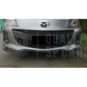 SPOILER Adesivo PER MAZDA 3 BL, Lama Sotto Paraurti o Minigonne Nero Flessibile in EPDM