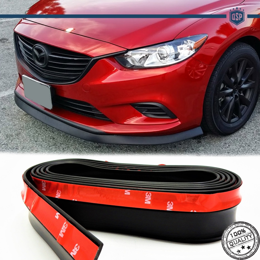 SPOILER Alerón Adhesivo PARA MAZDA 6 GJ, LABIO parachoques LIP o Faldones Laterales en EPDM NEGRO flexible SPOILER Alerón Adhesivo PARA MAZDA 6 GJ, LABIO parachoques LIP o Faldones Laterales en EPDM NEGRO flexible