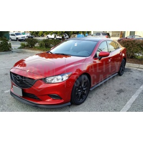 SPOILER Alerón Adhesivo PARA MAZDA 6 GJ, LABIO parachoques LIP o Faldones Laterales en EPDM NEGRO flexible