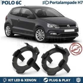 2X Adaptatores del Retenedor Soporte Bombilla para Montaje KIT LED H7 para VW POLO 6C (2014-2017)