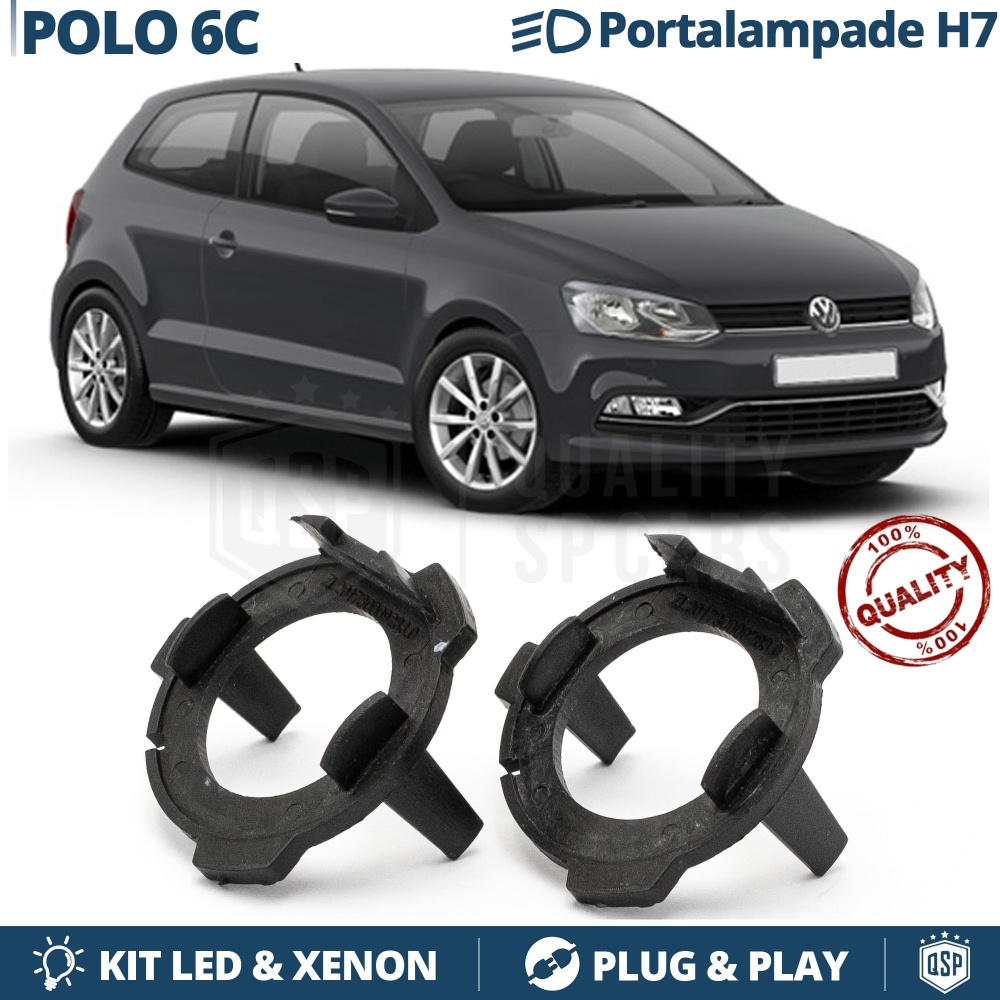 2X Adaptatores del Retenedor Soporte Bombilla para Montaje KIT LED H7 para VW POLO 6C (2014-2017) 2X Adaptatores del Retenedor Soporte Bombilla para Montaje KIT LED H7 para VW POLO 6C (2014-2017)