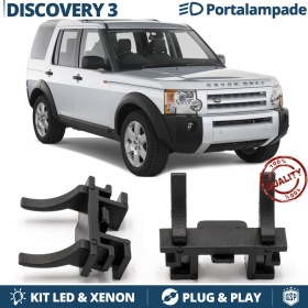 2x ADATTATORI Portalampada per montaggio KIT LED H7 per Anabbaglianti LAND ROVER DISCOVERY 3 (2004-2009)