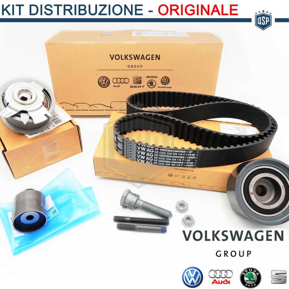 KIT Correa de Distribución ORIGINAL AUDI A6 C6 2.0 TDI 2004-2011, Remplazo Original Audi KIT Correa de Distribución ORIGINAL AUDI A6 C6 2.0 TDI 2004-2011, Remplazo Original Audi