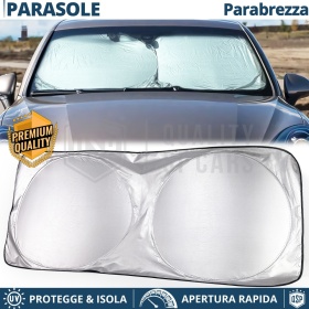 Parasol para Ssangyong Korando 3 10-13 para Parabrisas Interior, Plegable, con Estructura de ACERO