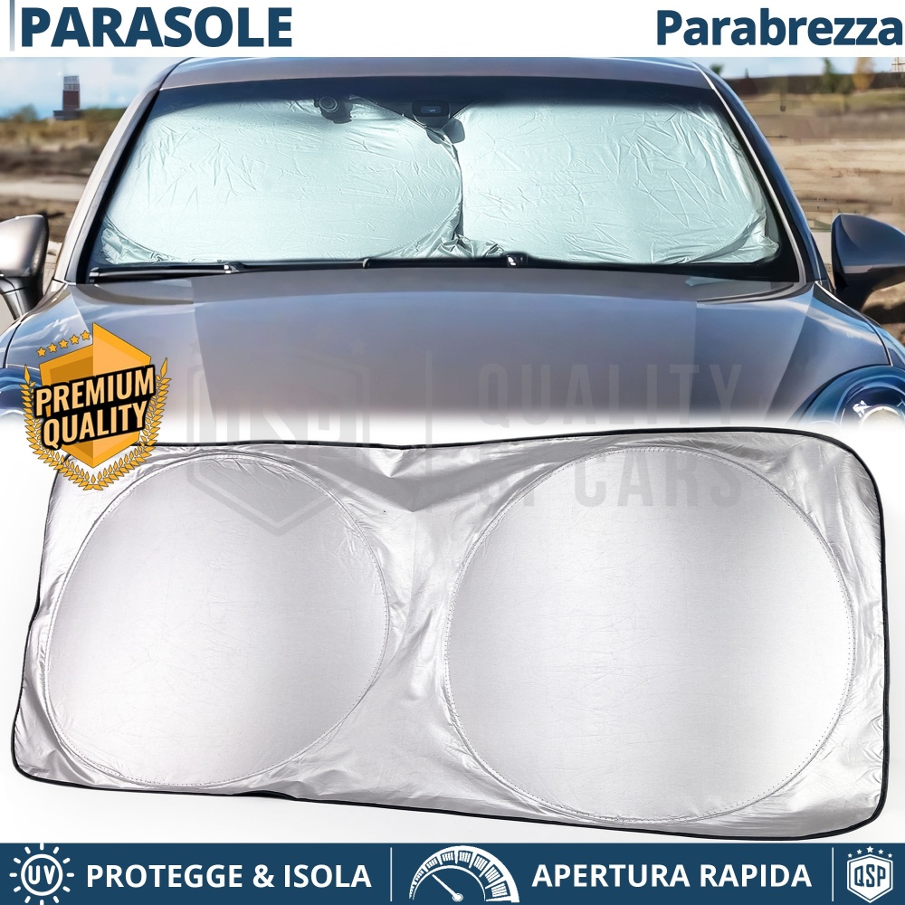 Parasol para Ssangyong Korando 3 10-13 para Parabrisas Interior, Plegable, con Estructura de ACERO