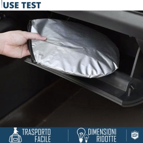 Parasol para Ssangyong Korando 3 10-13 para Parabrisas Interior, Plegable, con Estructura de ACERO