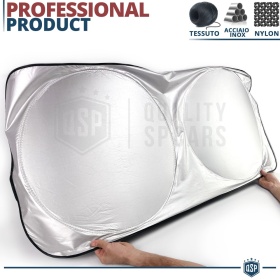 Parasol para Ssangyong Rexton Y400 17-21 para Parabrisas Interior, Plegable, con Estructura de ACERO