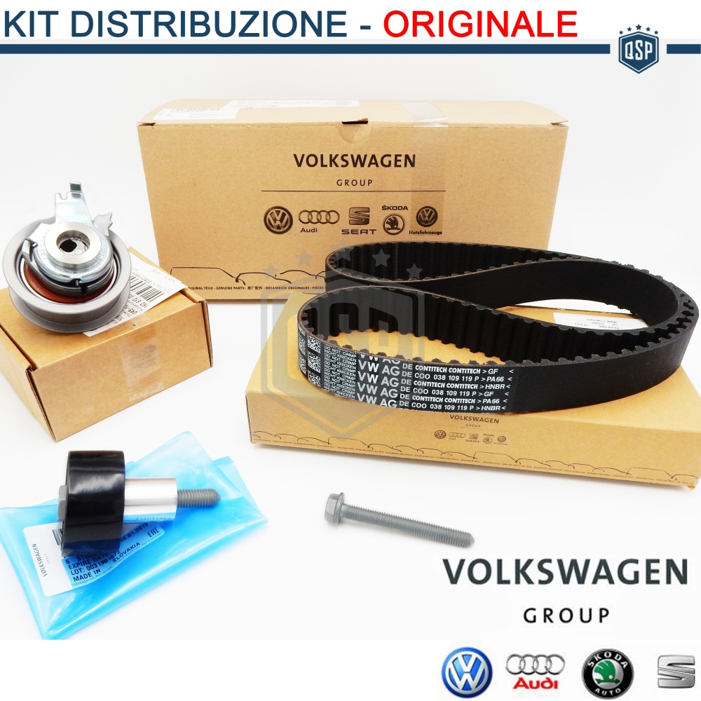 KIT Correa de Distribución ORIGINAL AUDI A1 1.0-1.4 TFSI-TSI 2012-2018, Remplazo Original Audi KIT Correa de Distribución ORIGINAL AUDI A1 1.0-1.4 TFSI-TSI 2012-2018, Remplazo Original Audi