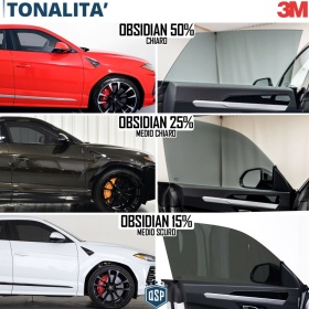Kit Tintado Ventanas DELANTERAS Coche, Película 3M Aprobada OBSIDIAN 25 Profesional | Medio Claro