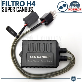 X1 Super CANbus RESISTOR for H4 kit Led Bulbs |  Warning ERROR FREE Canceller Anti-Flicker Decoder Control Unit