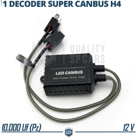 X1 Super CANbus RESISTOR for H4 kit Led Bulbs |  Warning ERROR FREE Canceller Anti-Flicker Decoder Control Unit