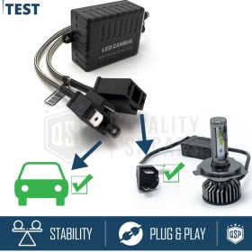 X1 Super CANbus RESISTOR for H4 kit Led Bulbs |  Warning ERROR FREE Canceller Anti-Flicker Decoder Control Unit