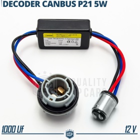 X1 Resistencia CANbus P21 5W, BAY15D para Bombillas Led | Decoddificador Anti Error, Anti Parpadeo 14W