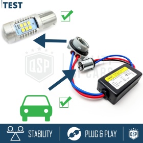 X1 Resistencia CANbus P21 5W, BAY15D para Bombillas Led | Decoddificador Anti Error, Anti Parpadeo 14W
