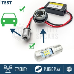 X1 Resistencia CANbus P21W BA15S para Bombillas Led | Decoddificador Anti Error, Anti Parpadeo 14W