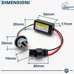 X2 Resistencias CANbus T20 W21W para Bombillas Led | Decoddificador Anti Error, Anti Parpadeo 28W