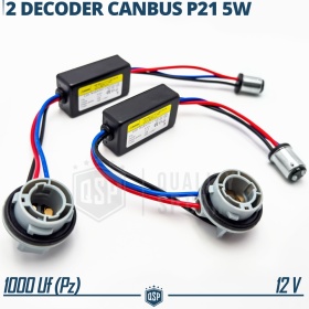 X2 Resistencias CANbus P21 5W, BAY15D para Bombillas Led | Decoddificador Anti Error 28W