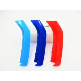3x ABS Grille COVER STRIPES in Colors M Sport for BMW 2 Series (F22 F23) 2014- with 8 Grills Calander