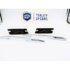 X2 Intermitentes de LED Para BMW Serie 1 3 5 100% CANBUS Plug & Play Lente NEGRA Raya CROMADA