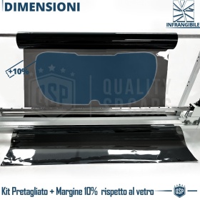 Película Tinte 3M Ventanas TRASERAS para Seat Marbella Aprobada | OBSIDIAN 15 MEDIO OSCURO