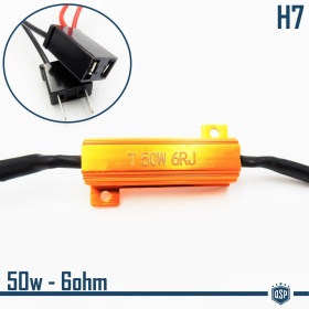 X1 Resistencia Canbus 50W-6 OHM para Led H7 Cancelador Error Decodificador Suplementario