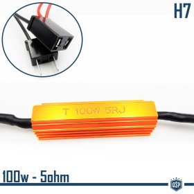 X1 Resistencia Canbus 100W-5 OHM para Led H7 Cancelador Error Decodificador Suplementario