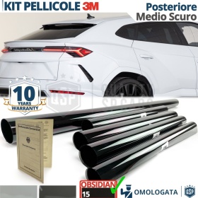 Pellicola Oscurante 3M Vetri POSTERIORI per Toyota Urban Cruiser Omologata | OBSIDIAN 15 MEDIO SCURO