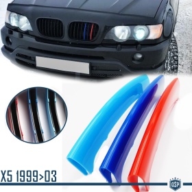 3x RIÑONES REJILLA para BMW SERIE X5 (E53) 1999-2003 PRE - Facelift en colores M Sport