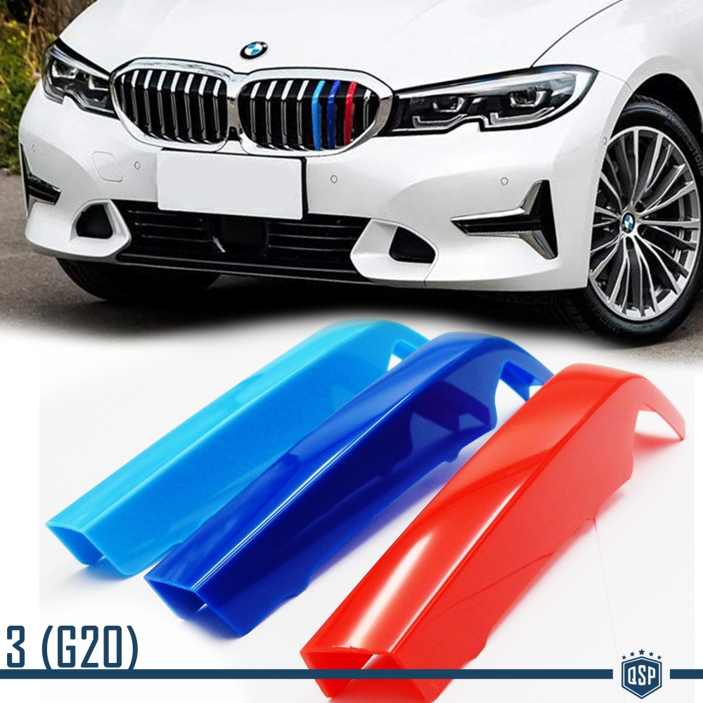 3x Grille COVER STRIPES for BMW 3 Series (G20) 2019- in Colors M Sport Tuning 3x Grille COVER STRIPES for BMW 3 Series (G20) 2019- in Colors M Sport Tuning