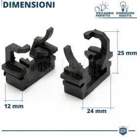 2X Adaptatores del Retenedor Soporte Bombilla para Montaje KIT LED H1 para FORD MONDEO MkIV (07-14) Luces de CARRETERA