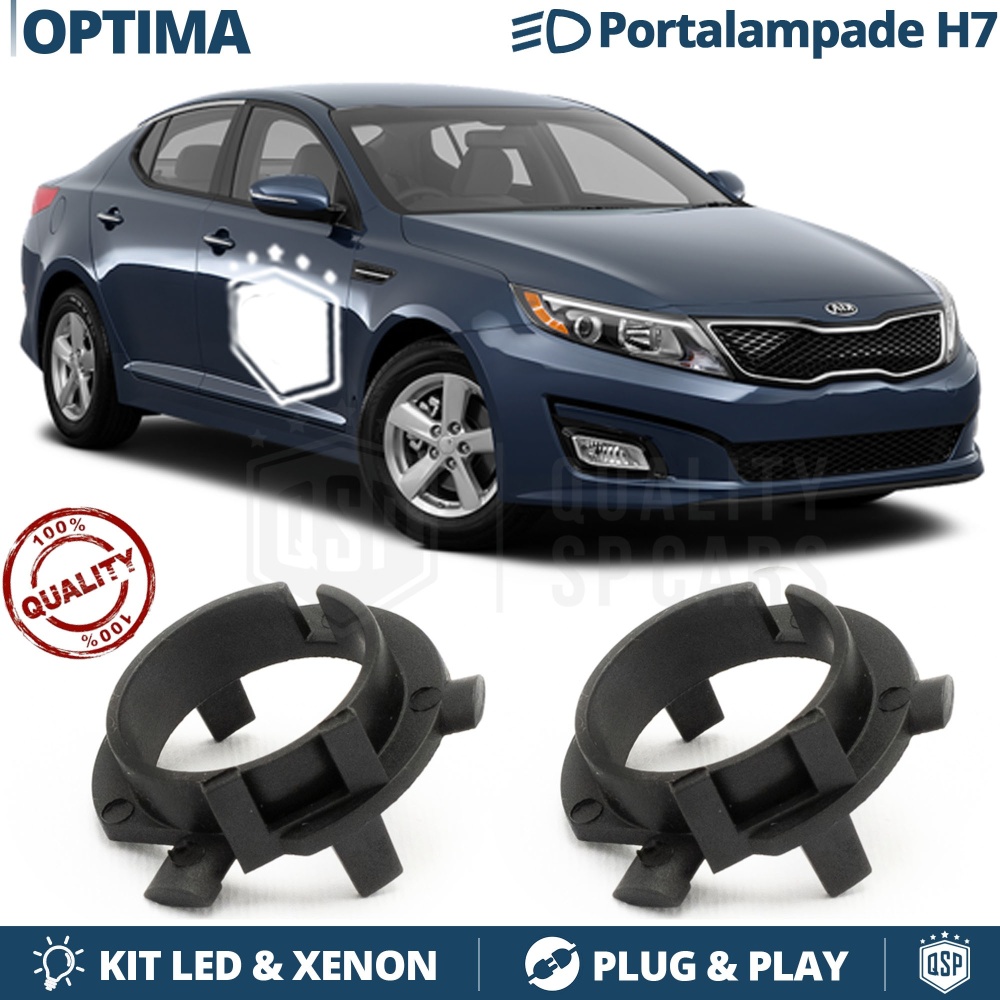 2X Adaptatores del Retenedor Soporte Bombilla para Montaje KIT LED H7 para KIA OPTIMA HYBRID (2010-2016) 2X Adaptatores del Retenedor Soporte Bombilla para Montaje KIT LED H7 para KIA OPTIMA HYBRID (2010-2016)