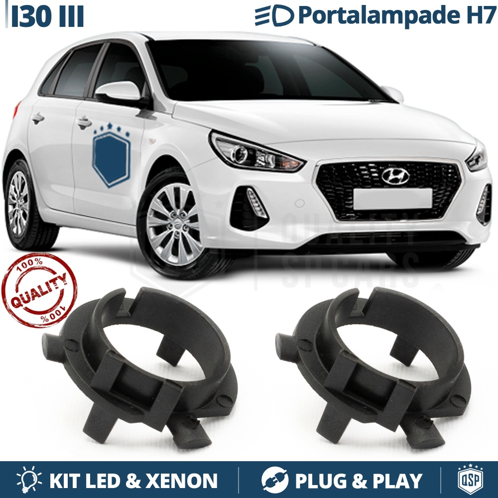 2X Adaptatores del Retenedor Soporte Bombilla para Montaje KIT LED H7 para HYUNDAI i30 III DESDE 2016 2X Adaptatores del Retenedor Soporte Bombilla para Montaje KIT LED H7 para HYUNDAI i30 III DESDE 2016