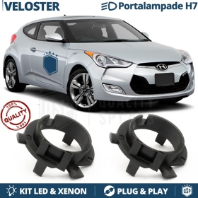 2X Adaptatores del Retenedor Soporte Bombilla para Montaje KIT LED H7 para HYUNDAI VELOSTER (2012-2016)