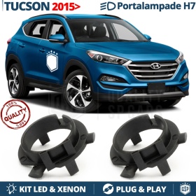 2X Adaptatores del Retenedor Soporte Bombilla para Montaje KIT LED H7 para HYUNDAI TUCSON 3 (15-21)