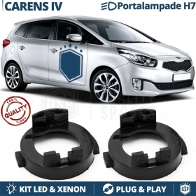 2X Adaptatores del Retenedor Soporte Bombilla para Montaje KIT LED H7 para KIA CARENS IV 2013-