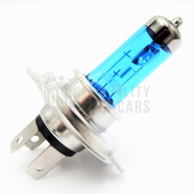 X1 BOMBILLA DE LUCES HALÓGENA LAMPS H4 12V 55W, LUZ DE FARO POTENTE BLANCO, EFECTO XENON, VISIBILIDAD DE +35 Mt