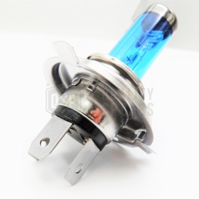 X1 BOMBILLA DE LUCES HALÓGENA LAMPS H4 12V 55W, LUZ DE FARO POTENTE BLANCO, EFECTO XENON, VISIBILIDAD DE +35 Mt
