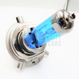 X1 BOMBILLA DE LUCES HALÓGENA LAMPS H4 12V 55W, LUZ DE FARO POTENTE BLANCO, EFECTO XENON, VISIBILIDAD DE +35 Mt
